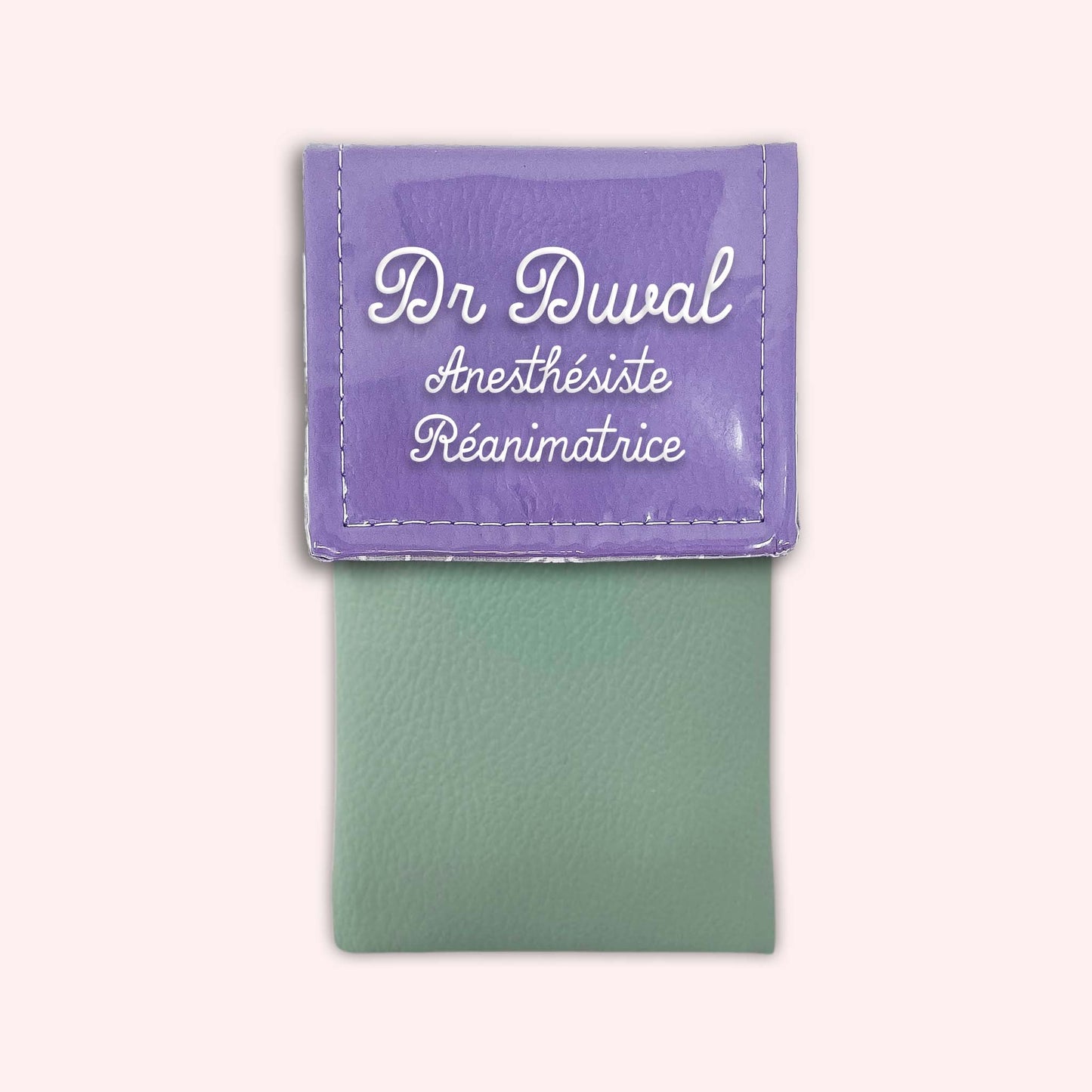 Pochette bicolore rabat Parme