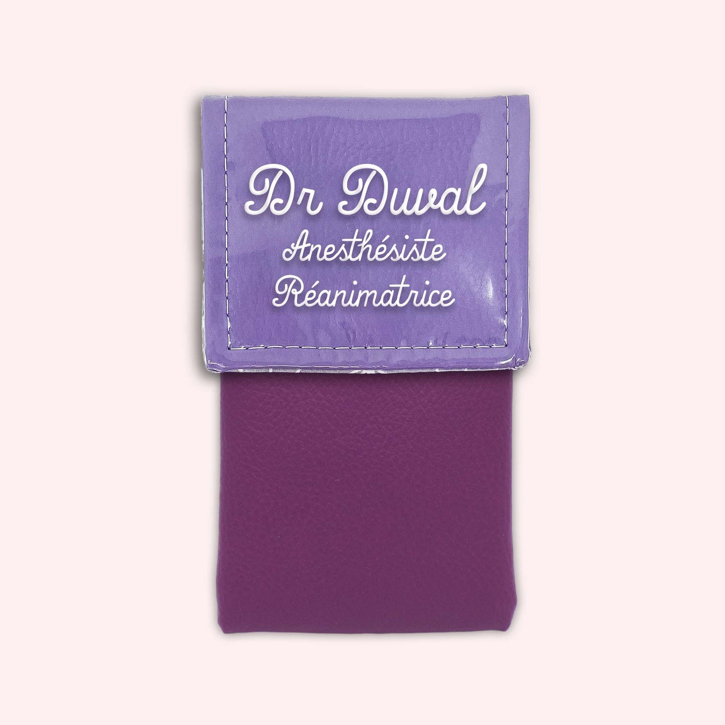 Pochette bicolore rabat Parme