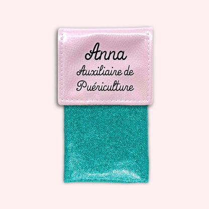 Pochette bicolore rabat Rose léger