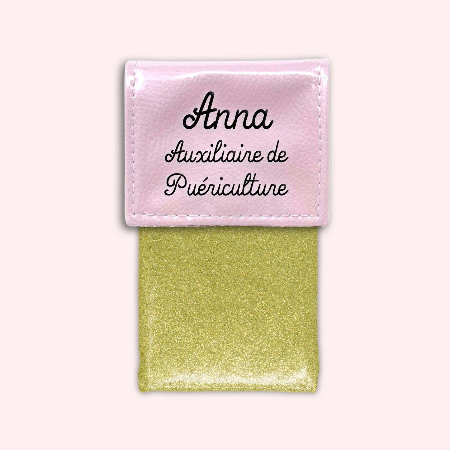 Pochette bicolore rabat Rose léger