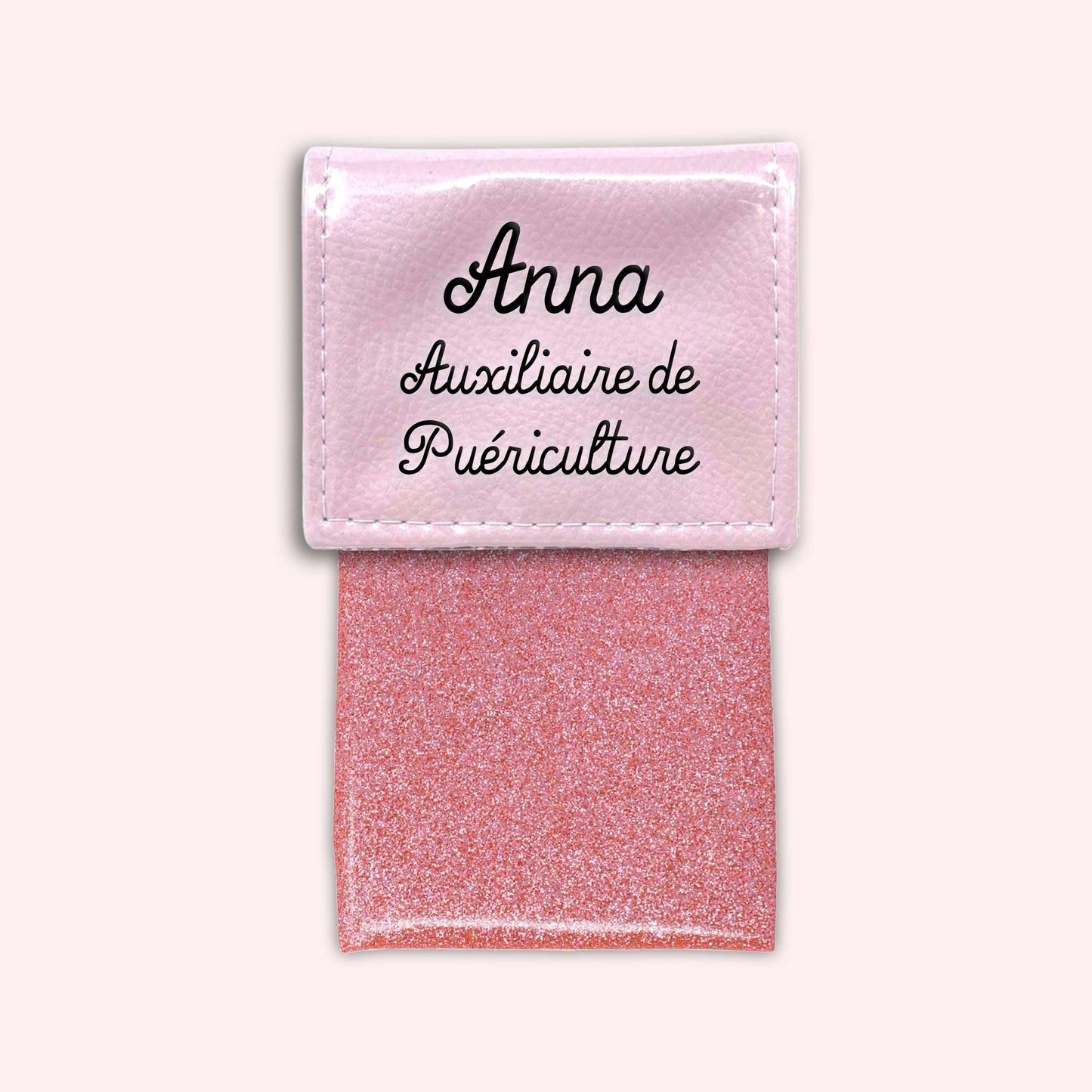 Pochette bicolore rabat Rose léger