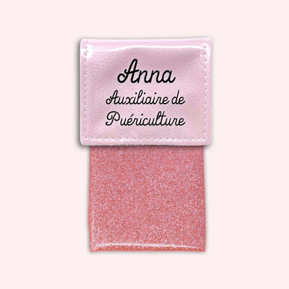 Pochette bicolore rabat Rose léger