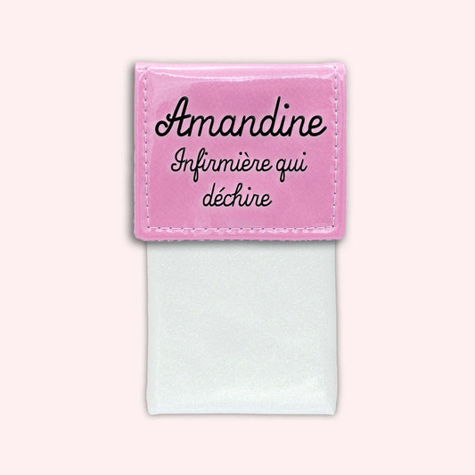 Pochette bicolore rabat Rose pâle