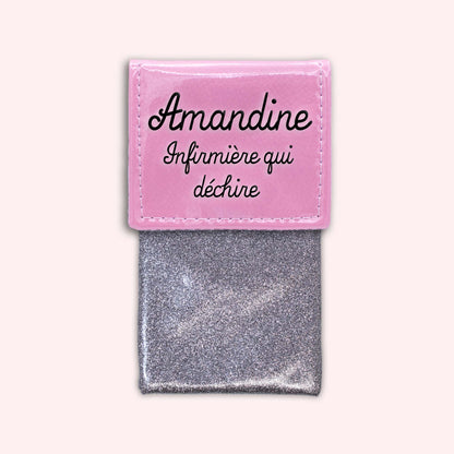 Pochette bicolore rabat Rose pâle