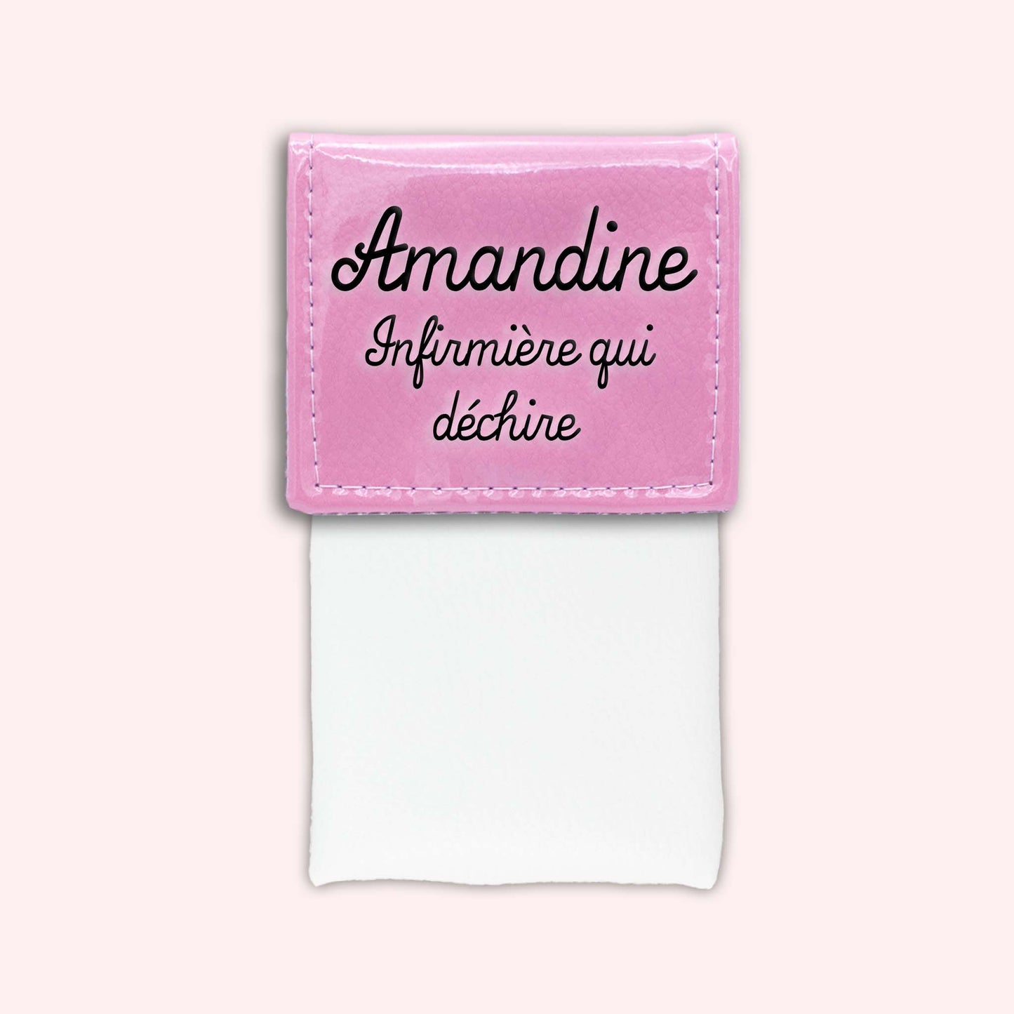 Pochette bicolore rabat Rose pâle