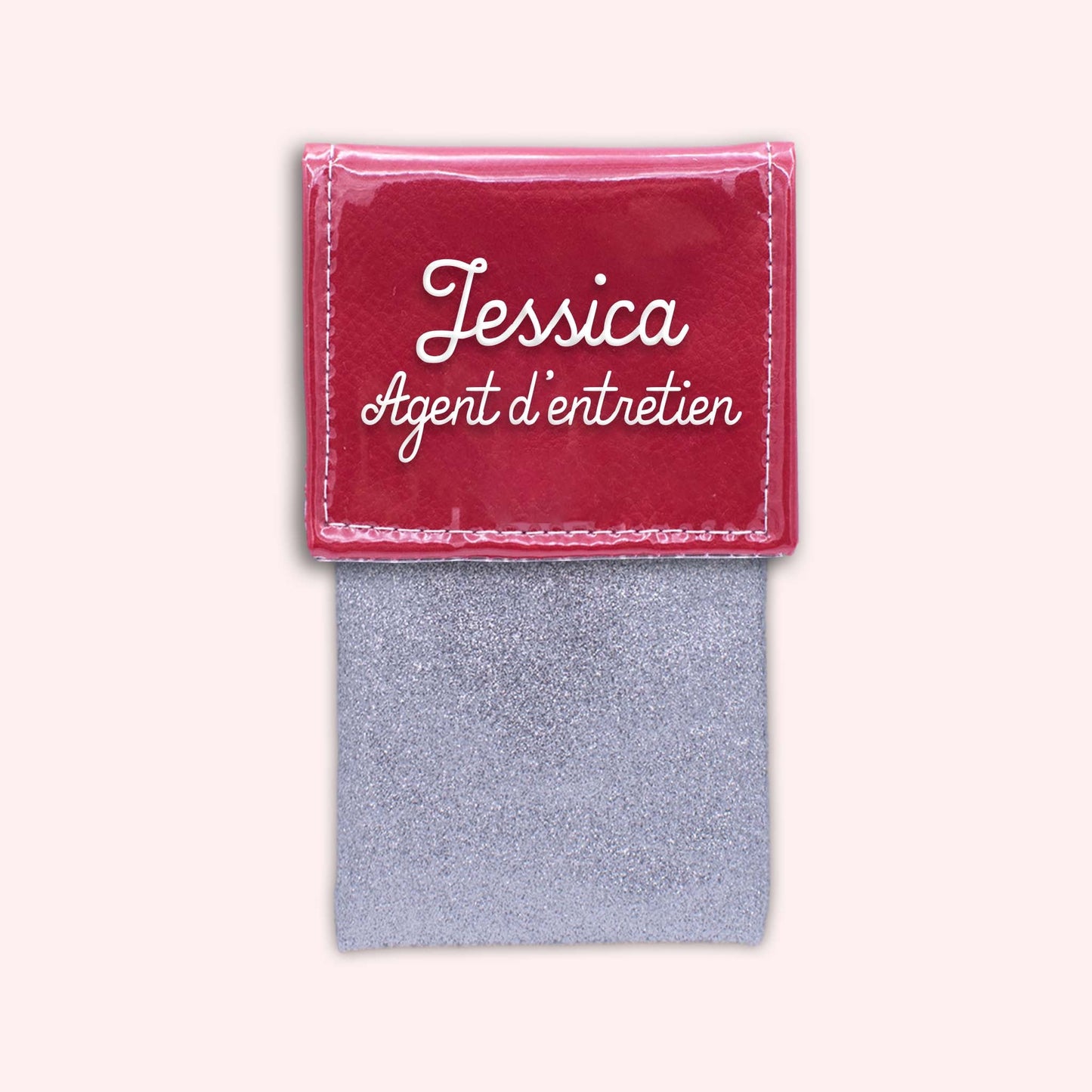 Two-tone red flap pouch