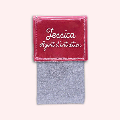 Two-tone red flap pouch