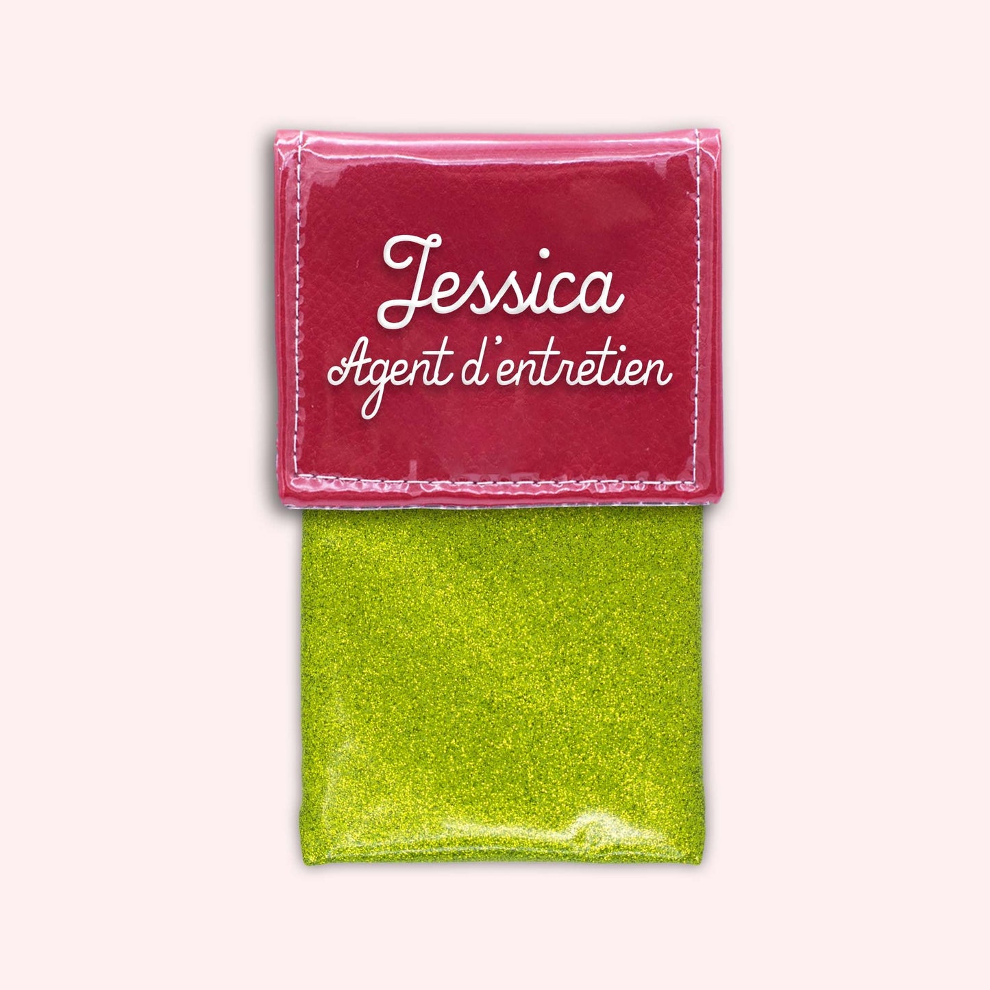 Two-tone red flap pouch