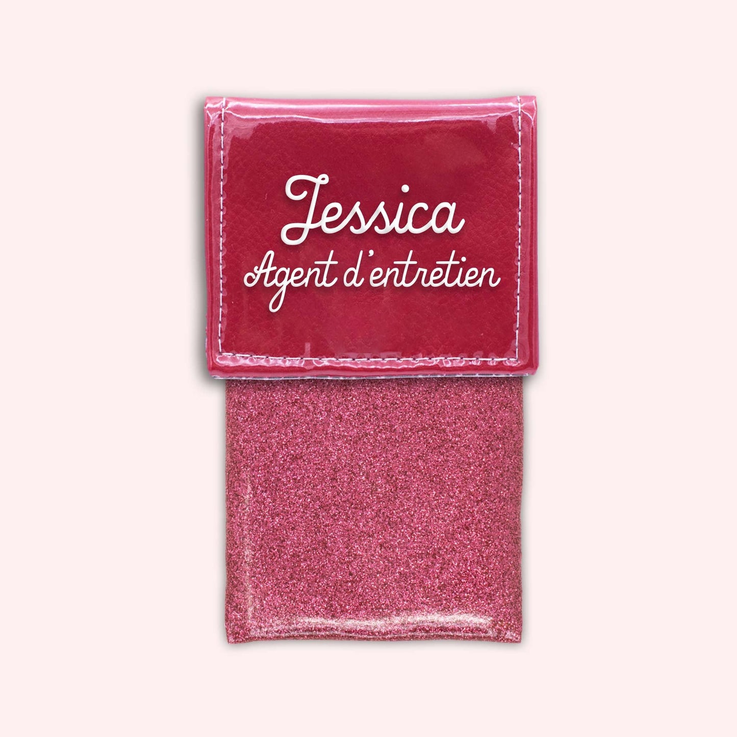 Two-tone red flap pouch