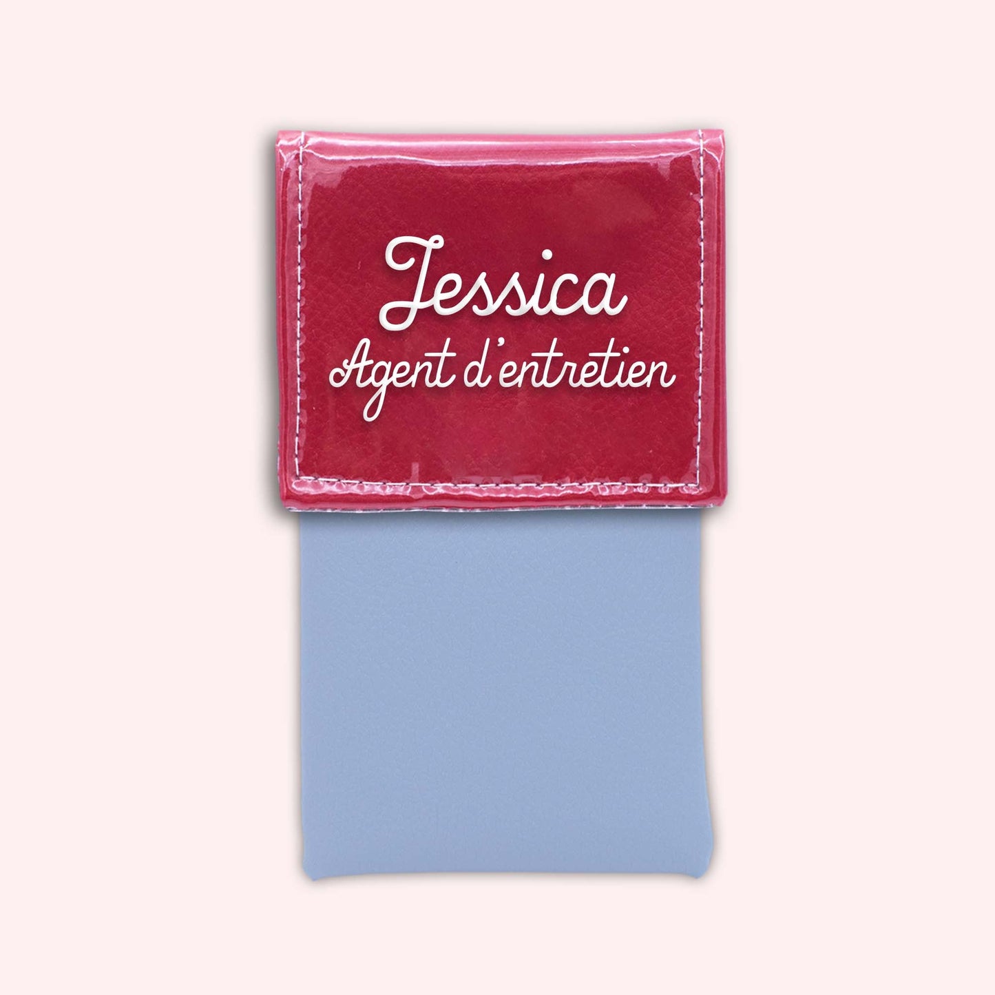 Two-tone red flap pouch