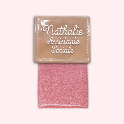 Pochette bicolore rabat Sable