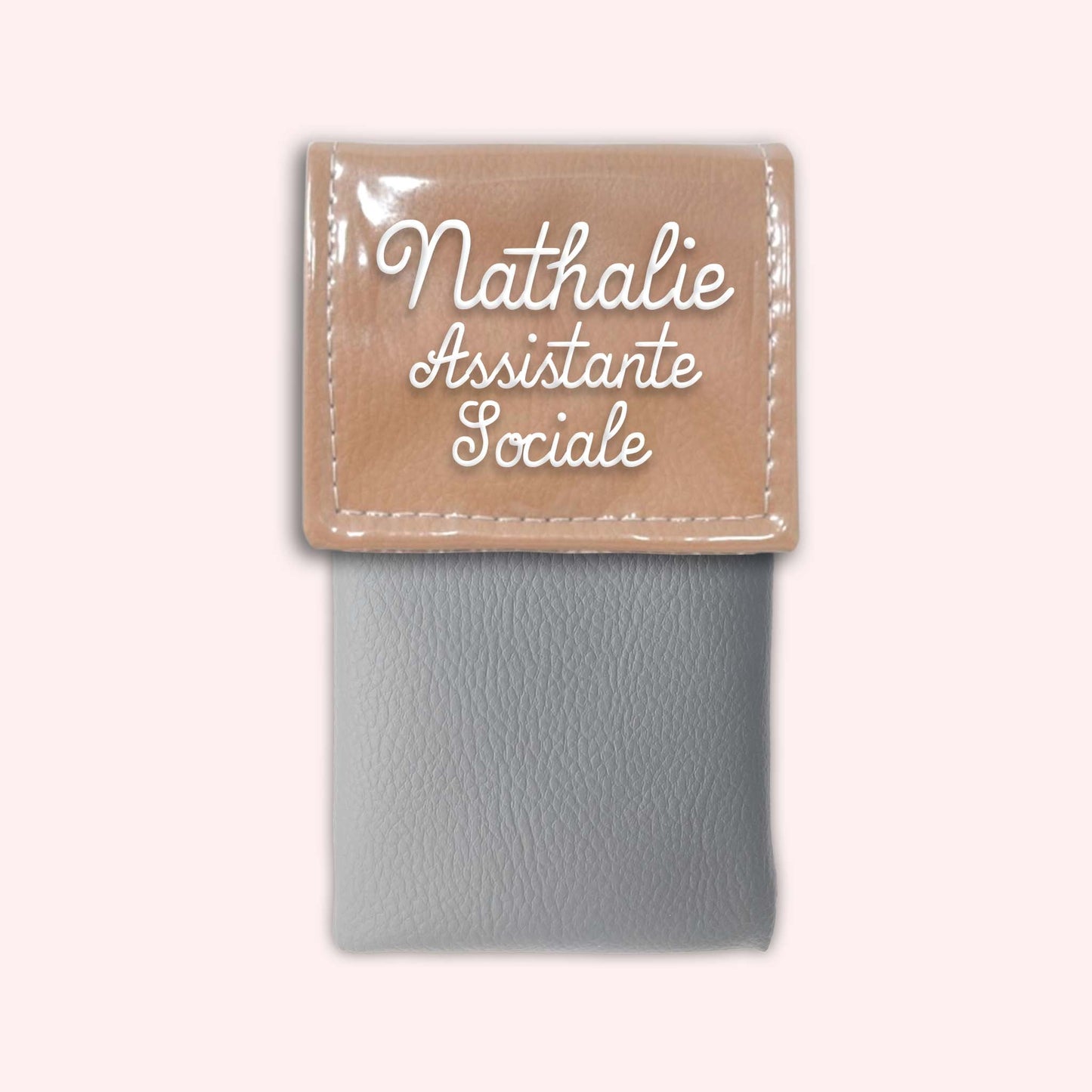 Two-tone Sand flap pouch