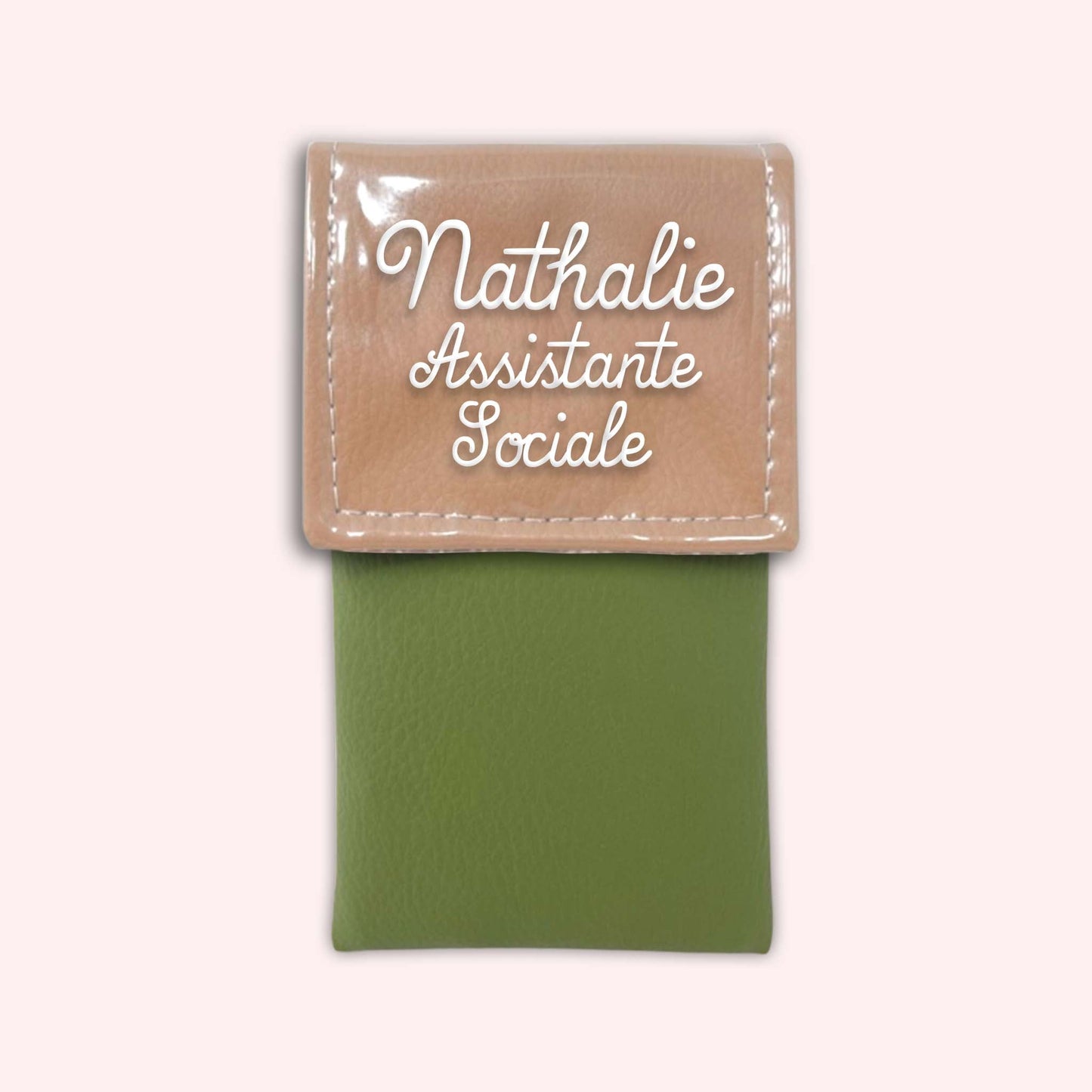 Two-tone Sand flap pouch