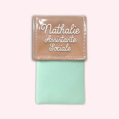 Two-tone Sand flap pouch