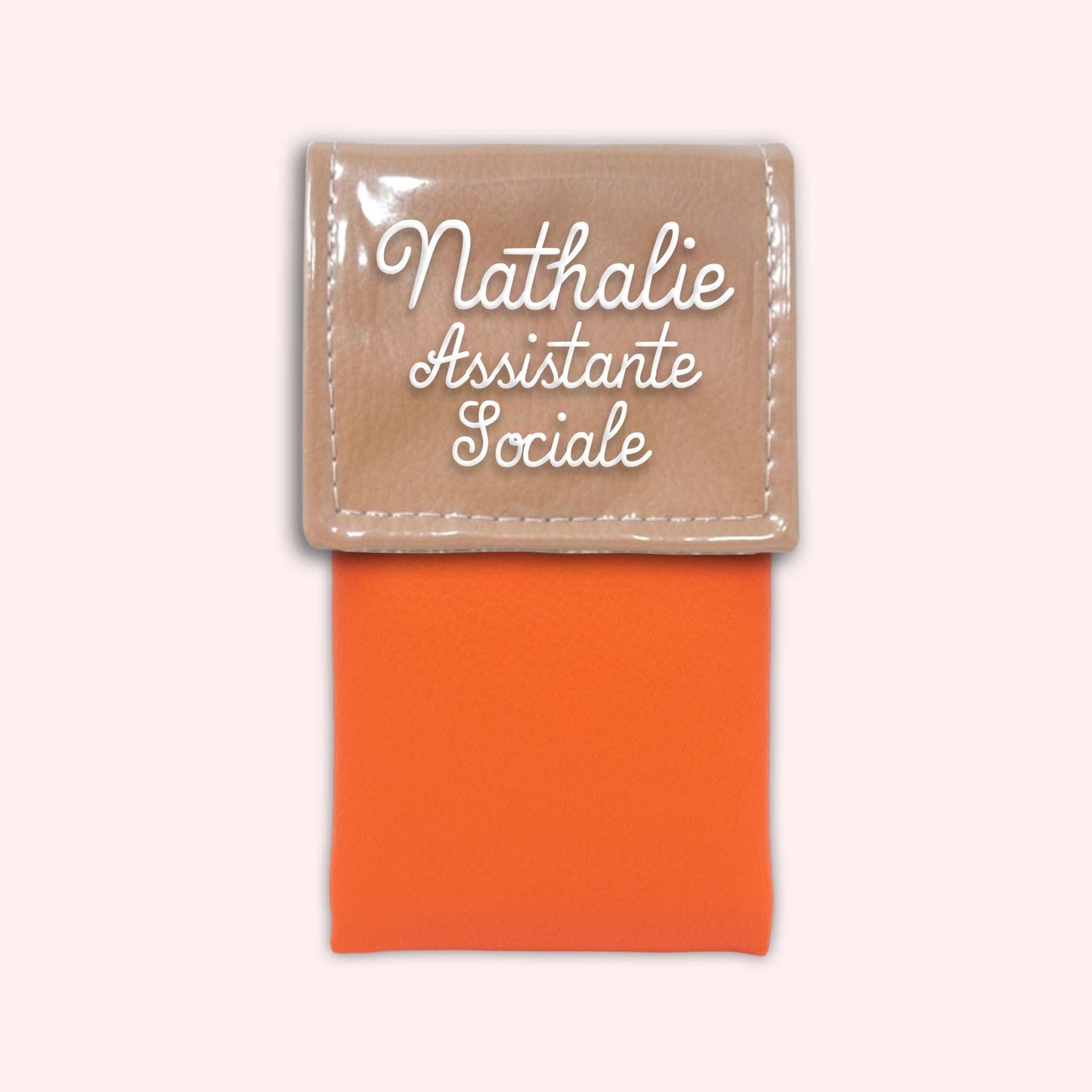 Two-tone Sand flap pouch