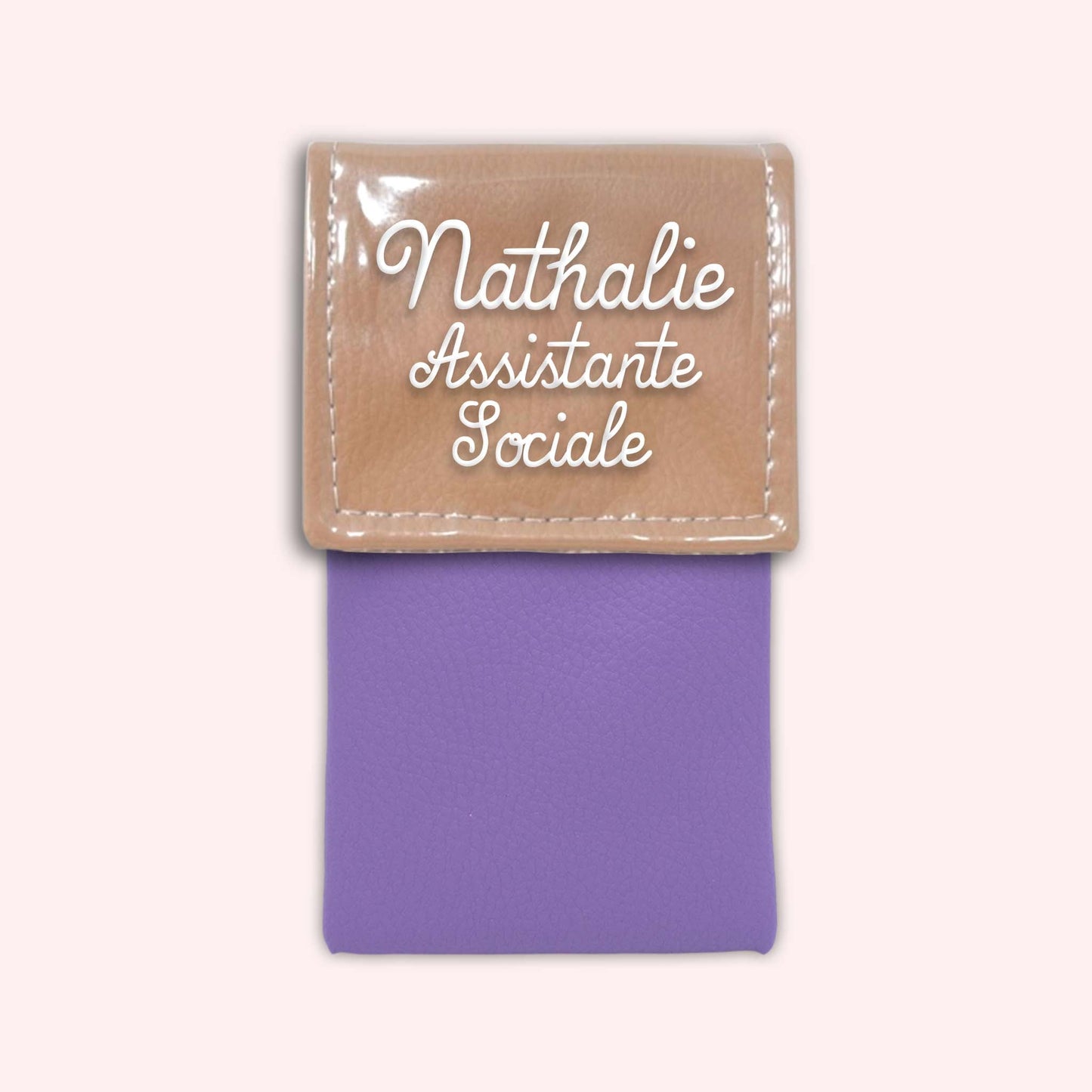 Two-tone Sand flap pouch