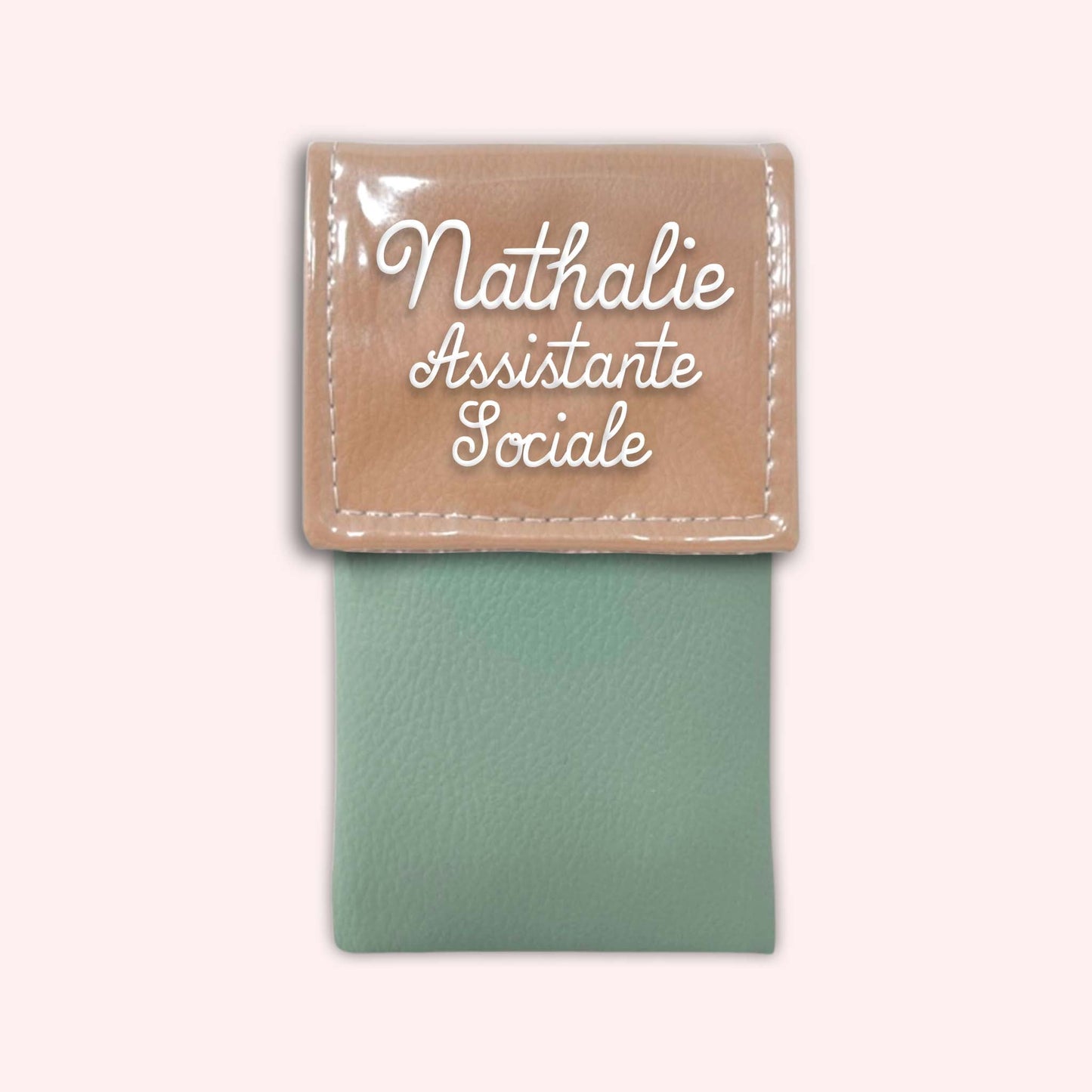 Two-tone Sand flap pouch