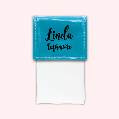 Two-tone Turquoise flap pouch