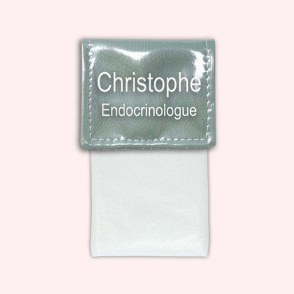 Pochette bicolore rabat Vert saule