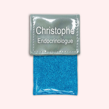 Pochette bicolore rabat Vert saule