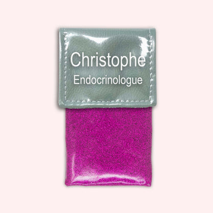 Pochette bicolore rabat Vert saule