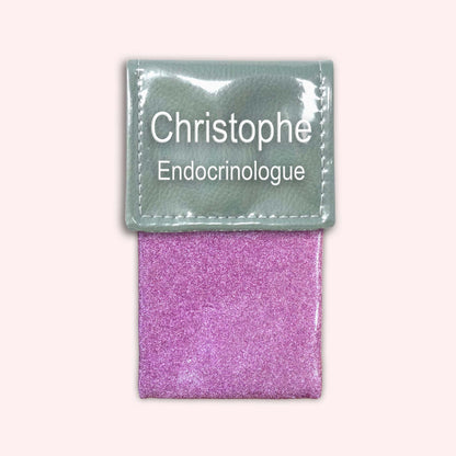 Pochette bicolore rabat Vert saule