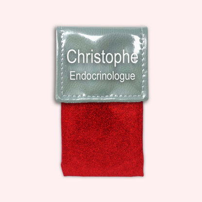 Pochette bicolore rabat Vert saule