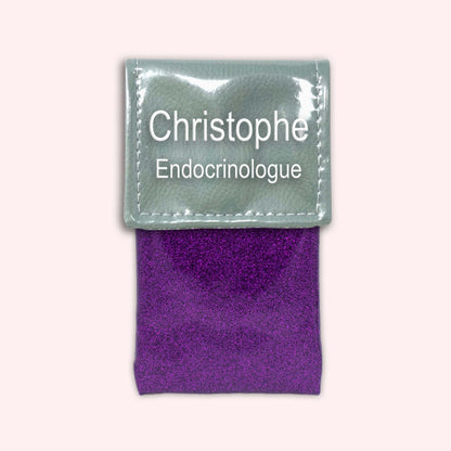 Pochette bicolore rabat Vert saule