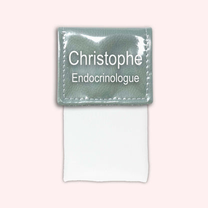 Pochette bicolore rabat Vert saule