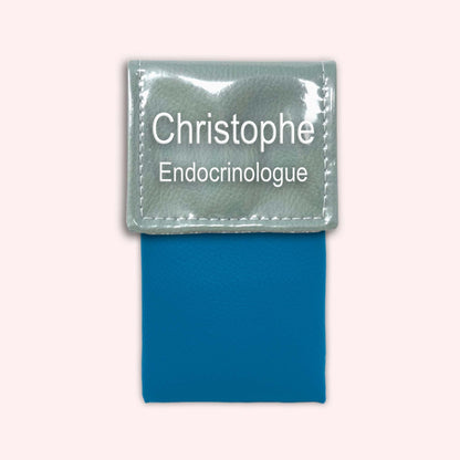 Pochette bicolore rabat Vert saule