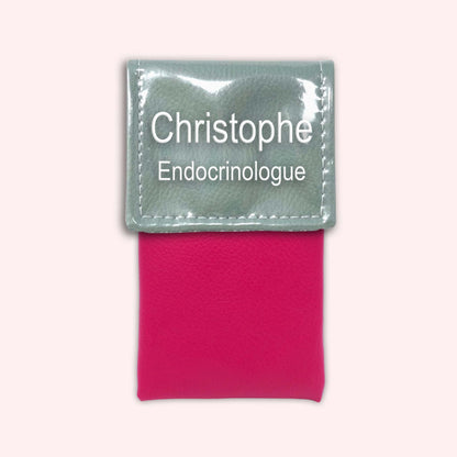 Pochette bicolore rabat Vert saule