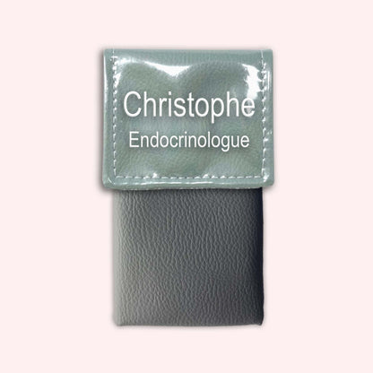 Pochette bicolore rabat Vert saule