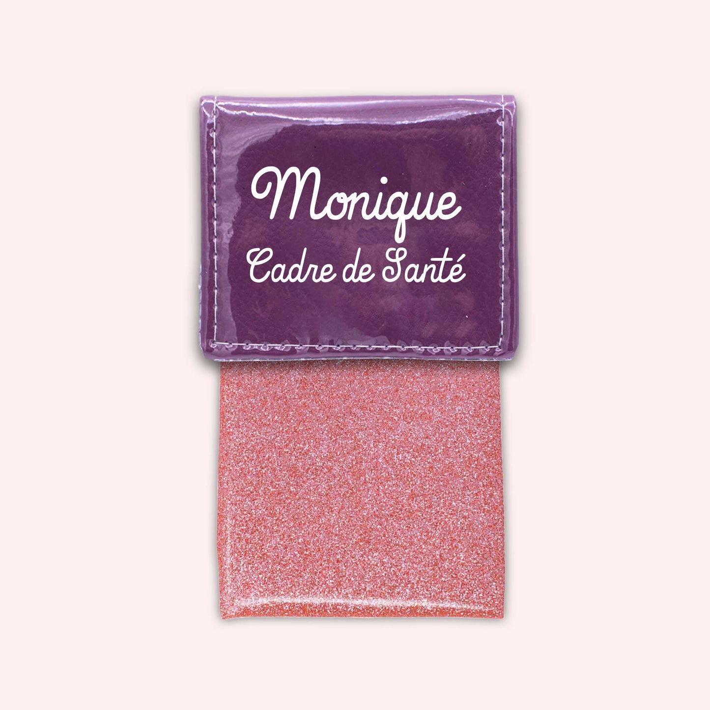 Pochette bicolore rabat Violet