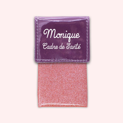 Pochette bicolore rabat Violet
