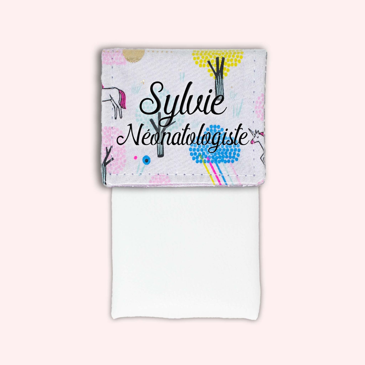 Pochette aimantée Baby licorne