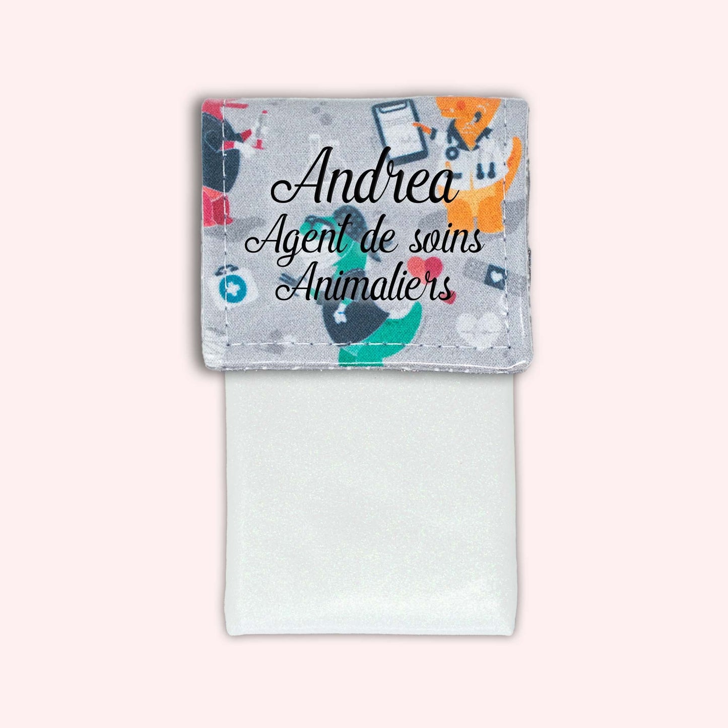 Grey Dino Magnetic Pouch