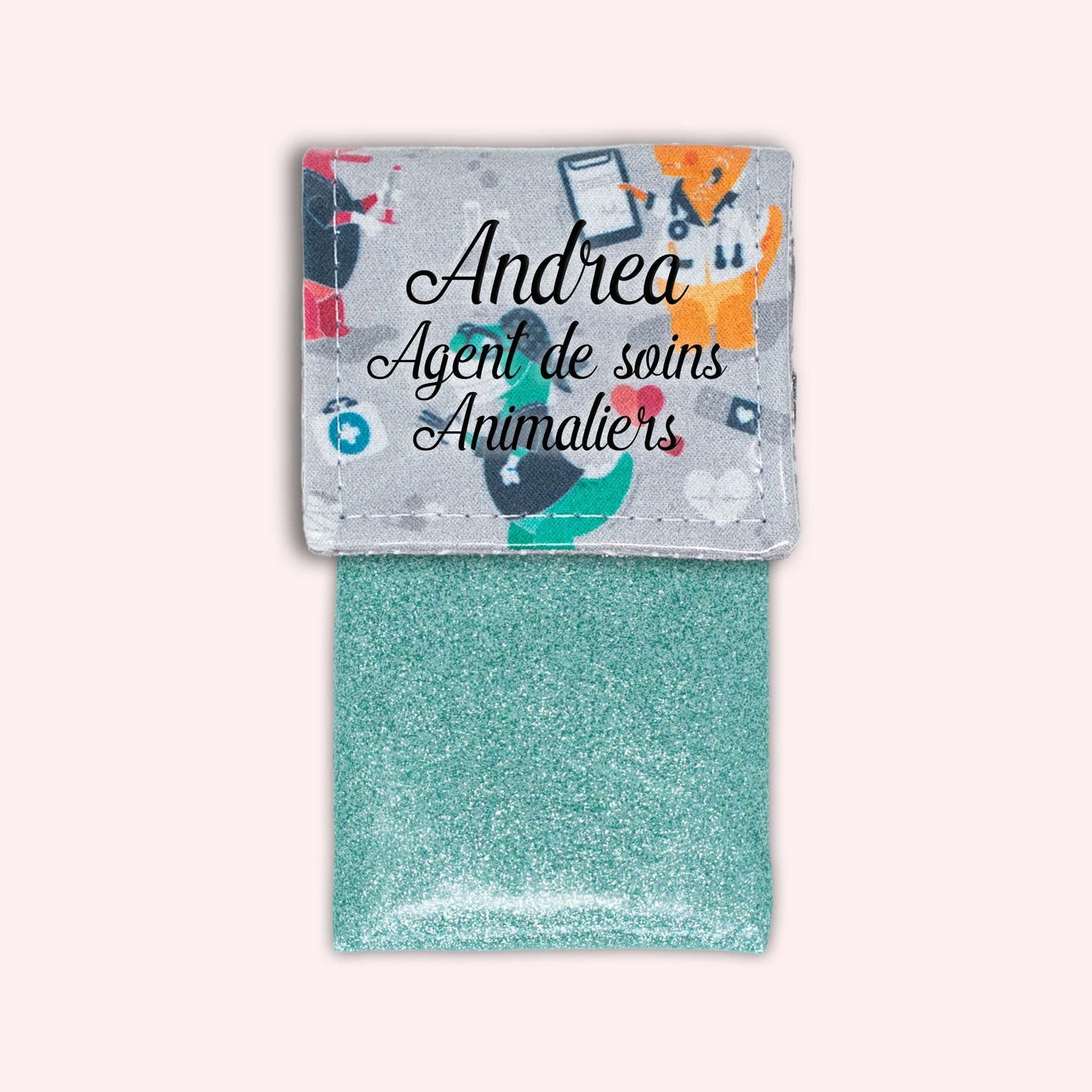 Grey Dino Magnetic Pouch