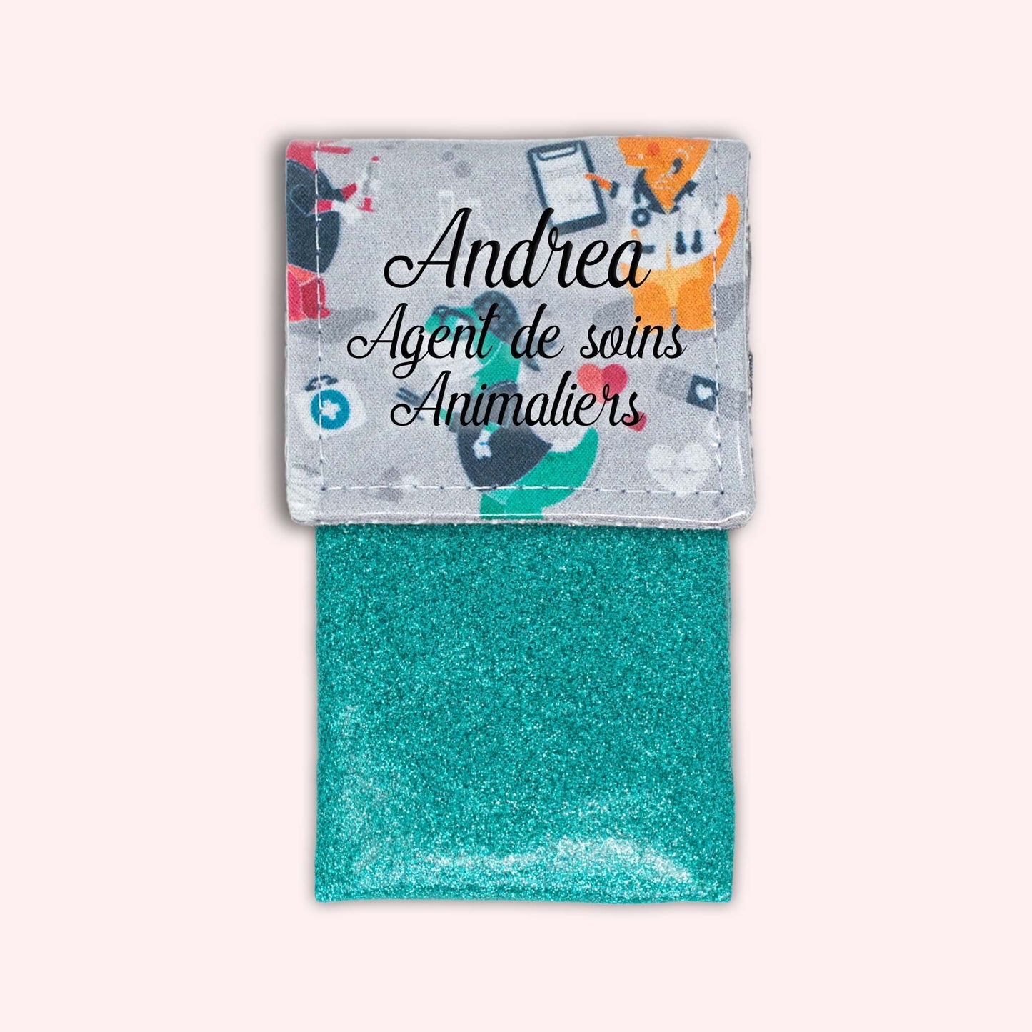 Grey Dino Magnetic Pouch