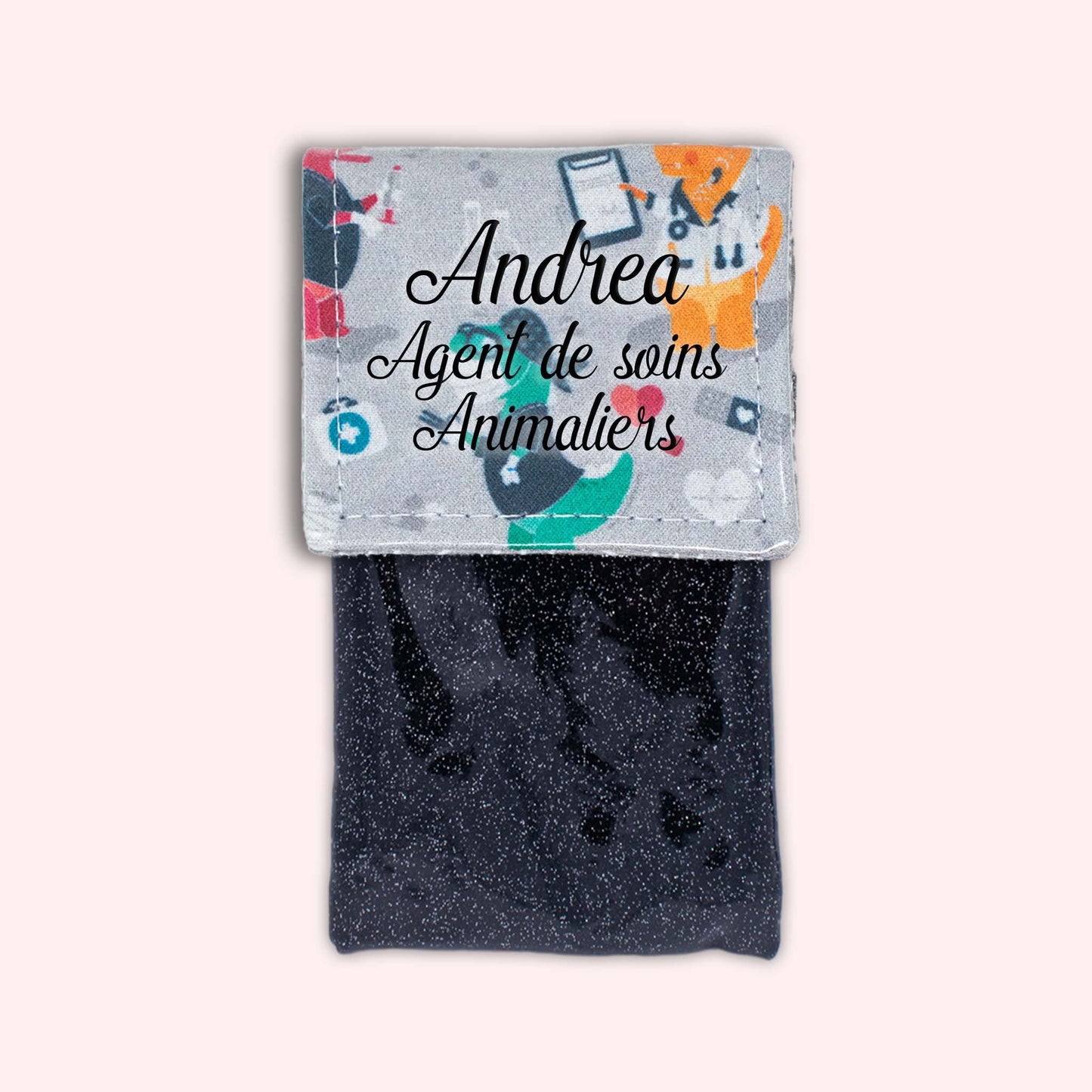 Grey Dino Magnetic Pouch