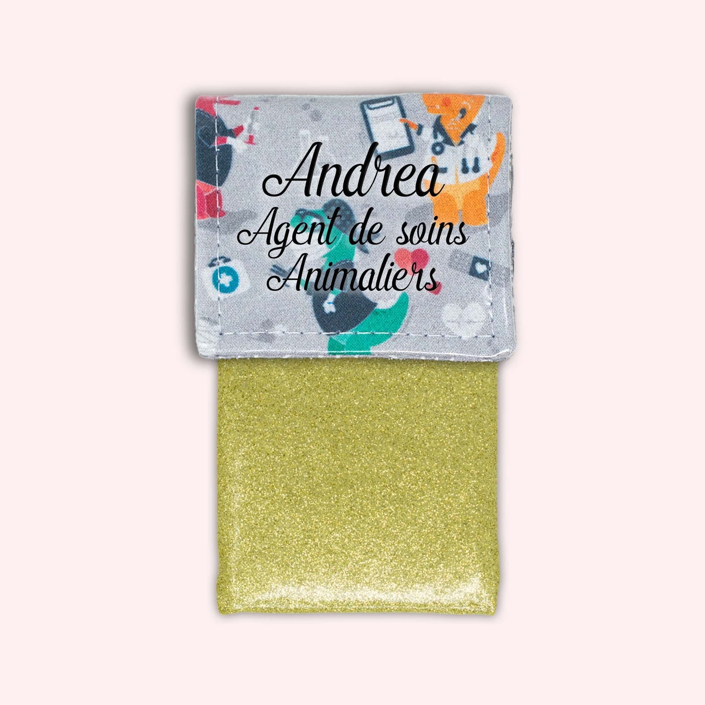 Grey Dino Magnetic Pouch
