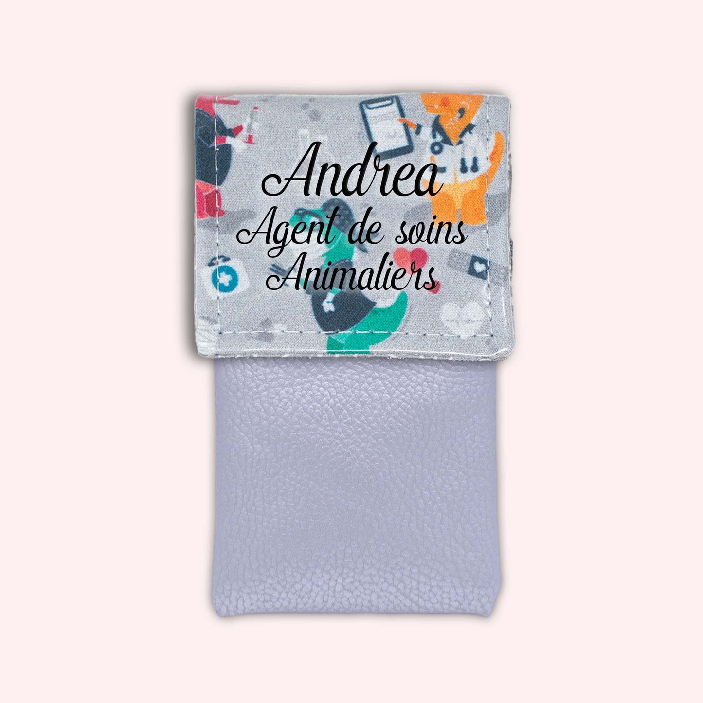 Grey Dino Magnetic Pouch