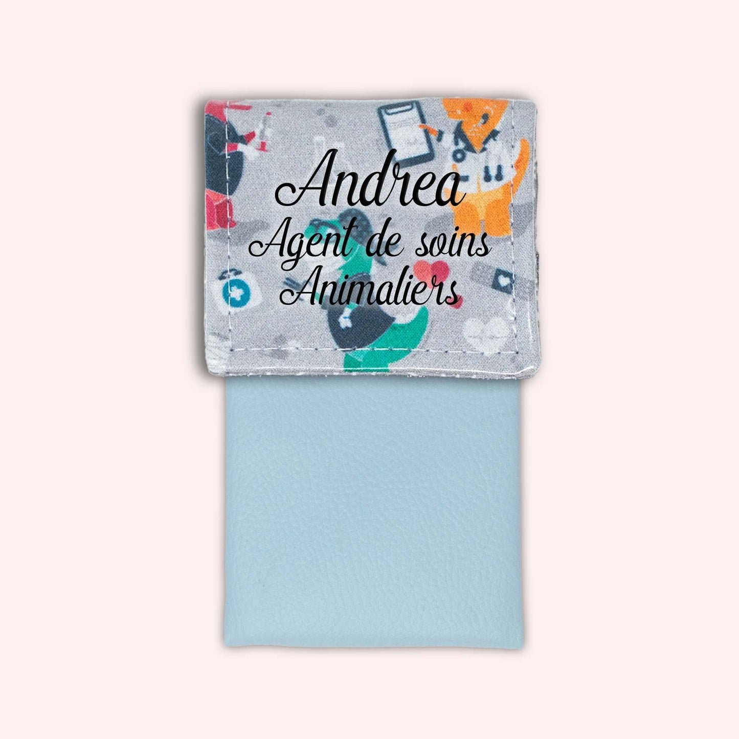 Grey Dino Magnetic Pouch