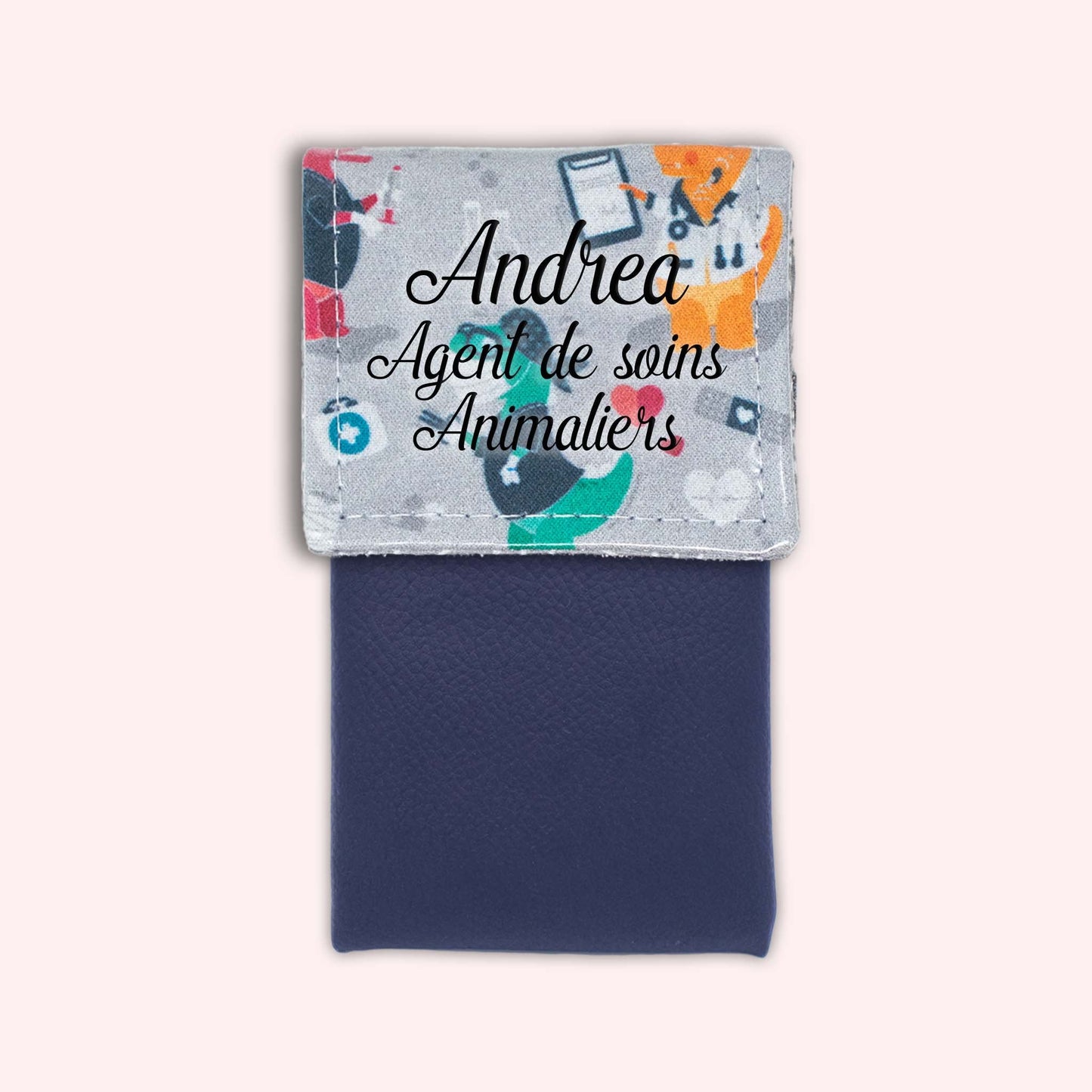 Grey Dino Magnetic Pouch