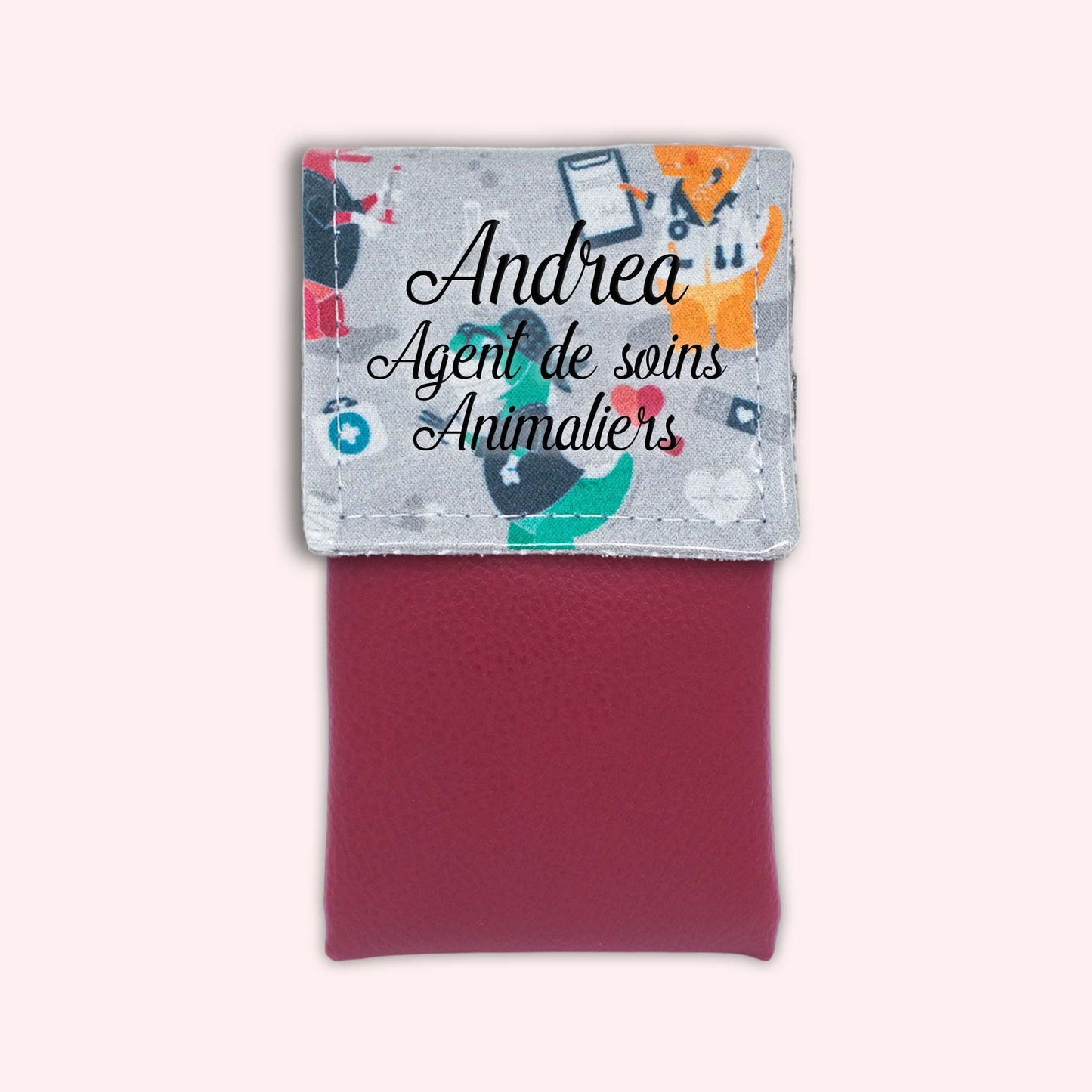 Grey Dino Magnetic Pouch