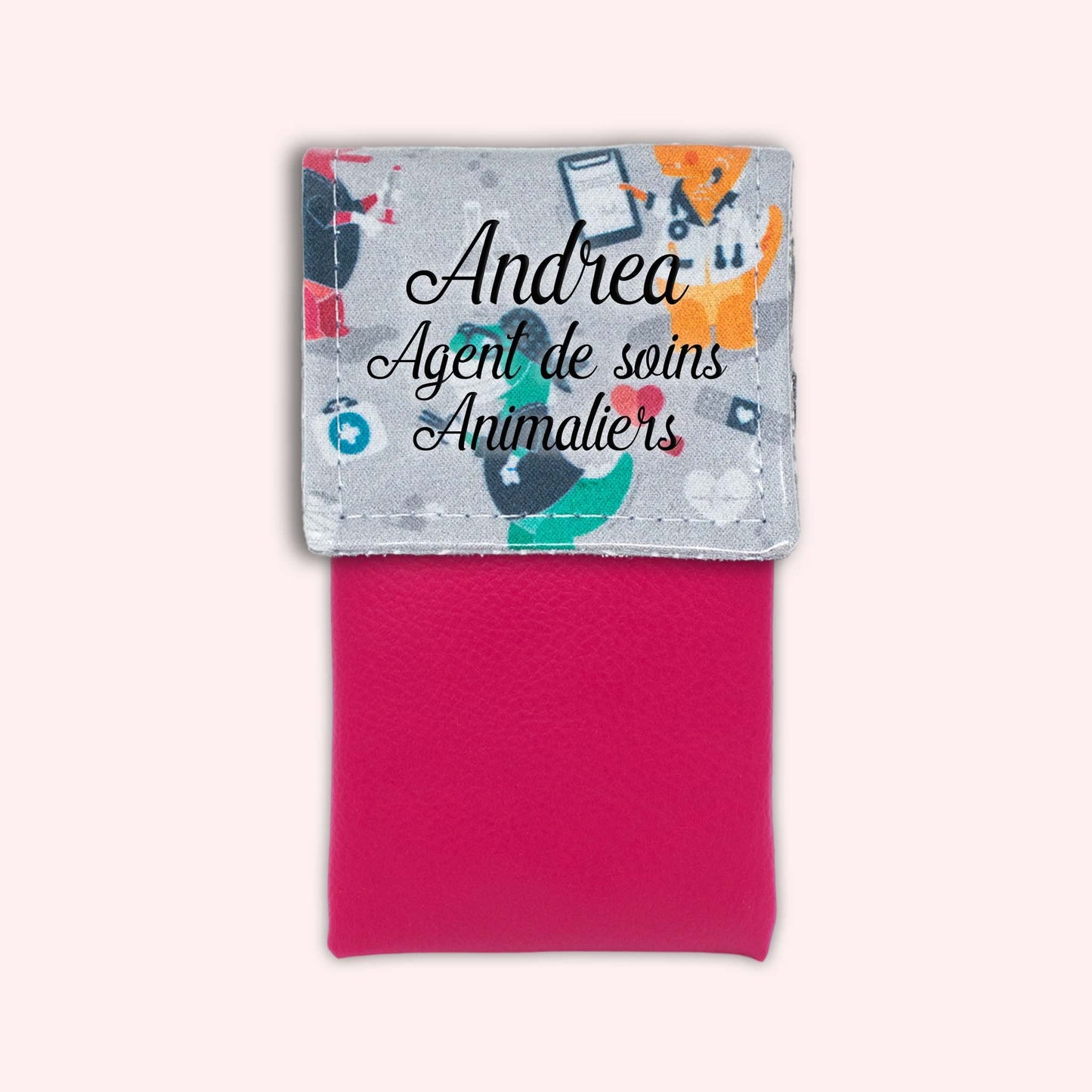 Grey Dino Magnetic Pouch