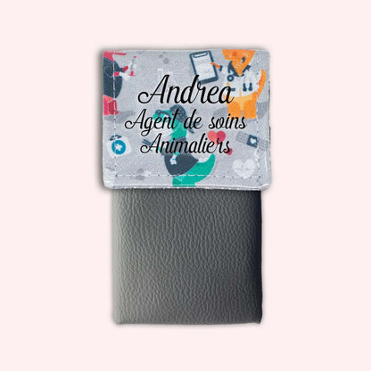 Grey Dino Magnetic Pouch