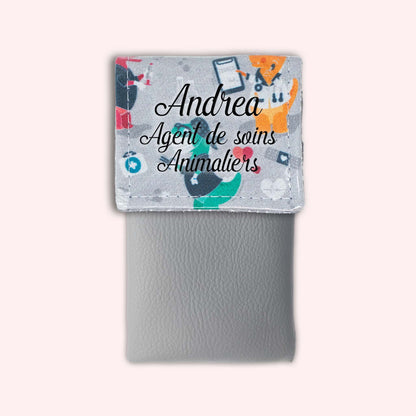 Grey Dino Magnetic Pouch