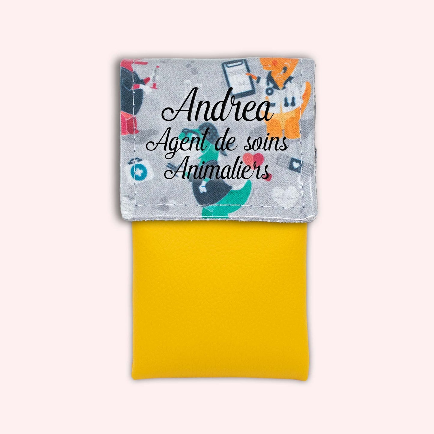 Grey Dino Magnetic Pouch