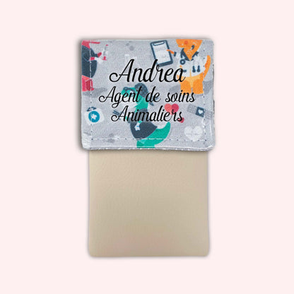 Grey Dino Magnetic Pouch