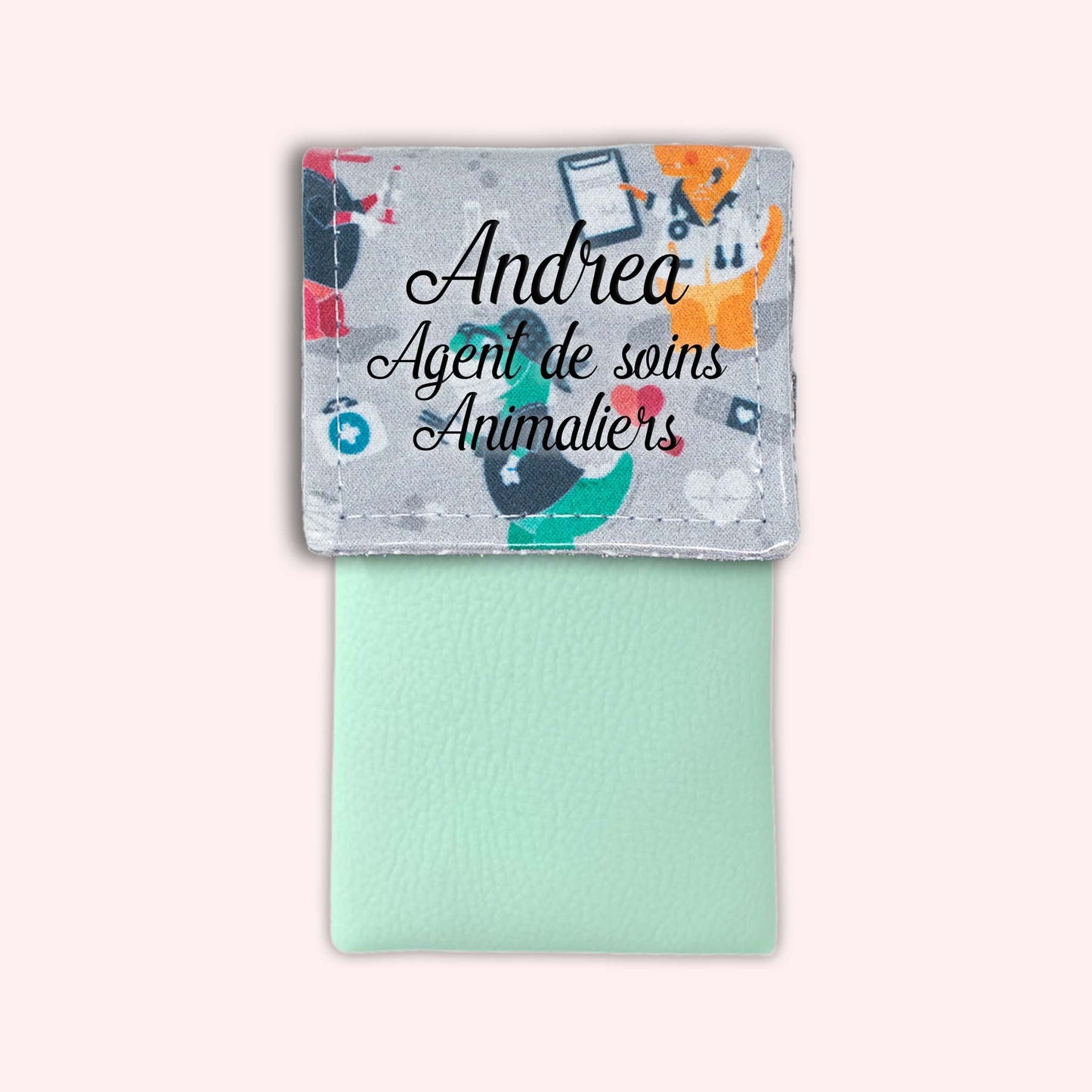 Grey Dino Magnetic Pouch